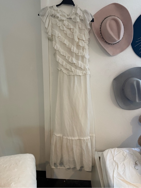 Sea New York Dresses & Skirts - Sea New York Cream and Black Ruffled Dress Label Detail